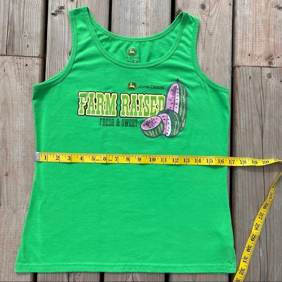 John Deere Green Tank Top - Farm Raised Design - Picture 7 of 8